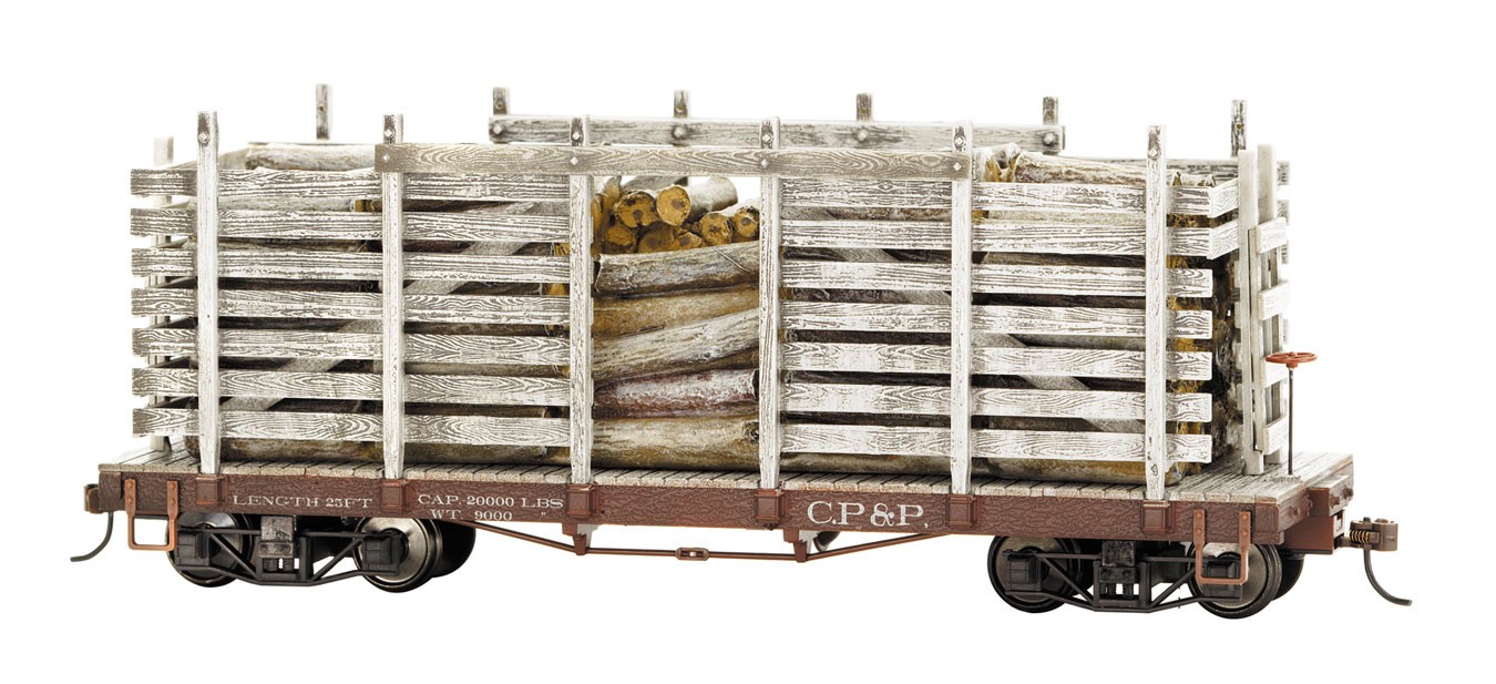 Carolina Pulpwood & Paper Co. - Pulpwood car w/ resin load -On30 - Click Image to Close