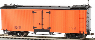 Orange with Black Roof and Ends - Reefer - Data Only - On30