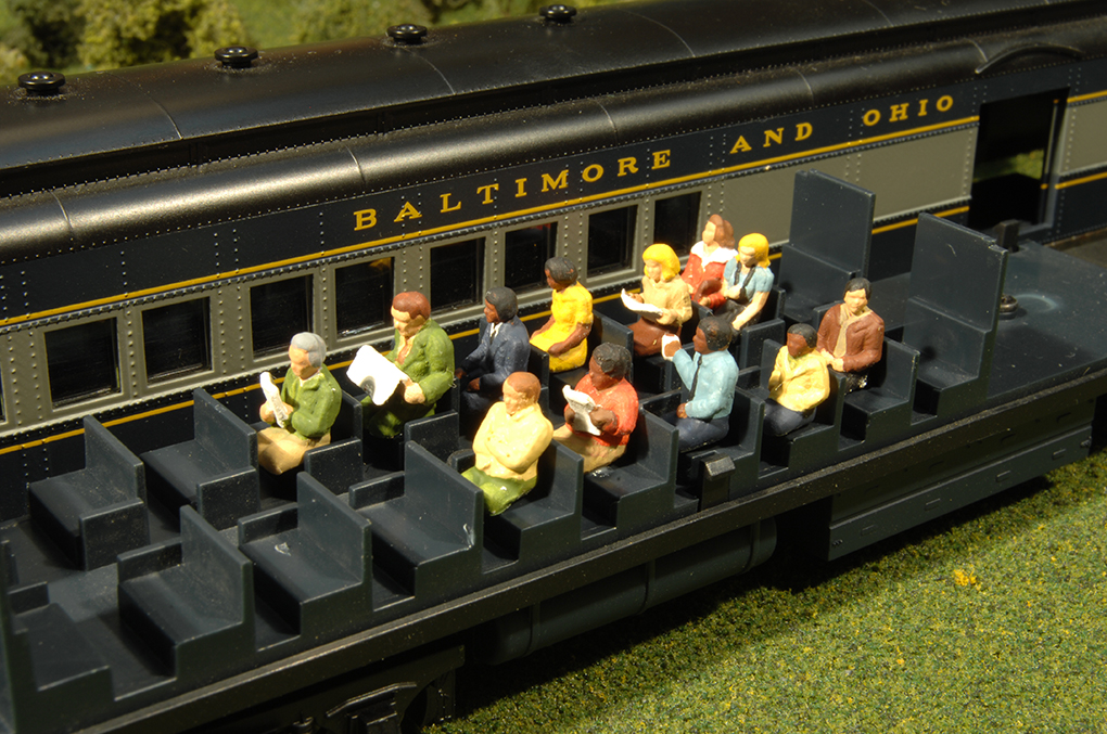 N scale Scenecraft Seated Passenger Sitting Station Figures # 305 