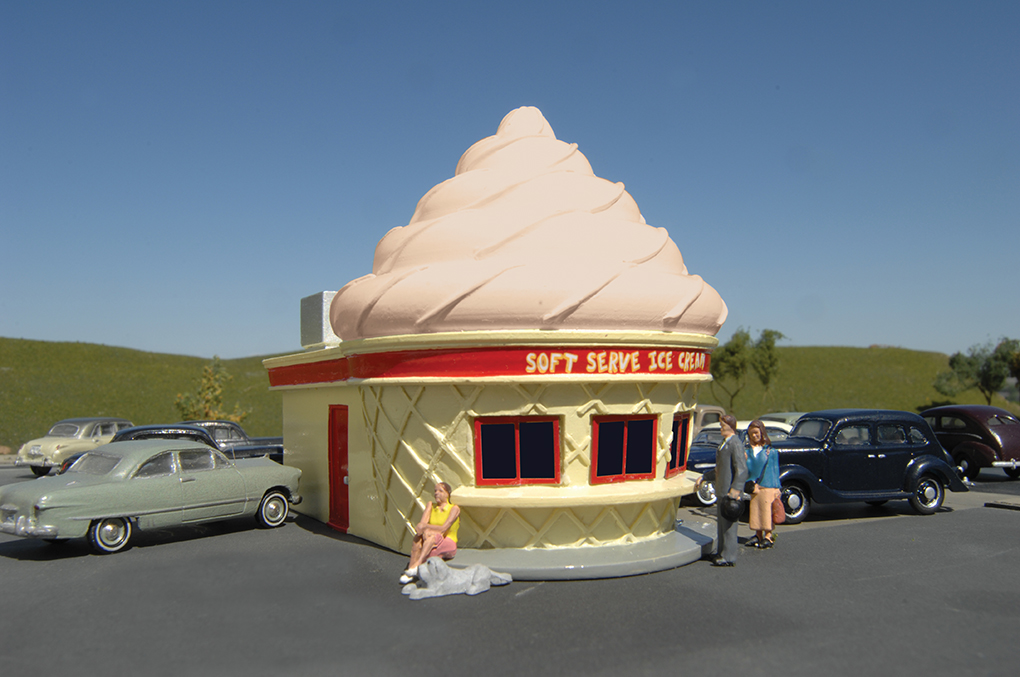 Ice Cream Stand - Chocolate - HO Scale - Click Image to Close