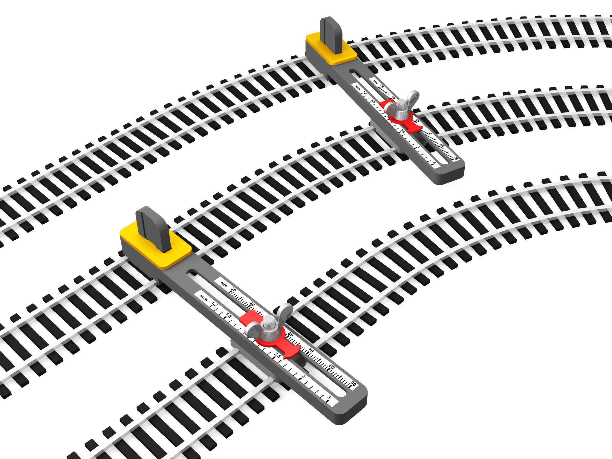 Adjustable Parallel Track Tool (N Scale)