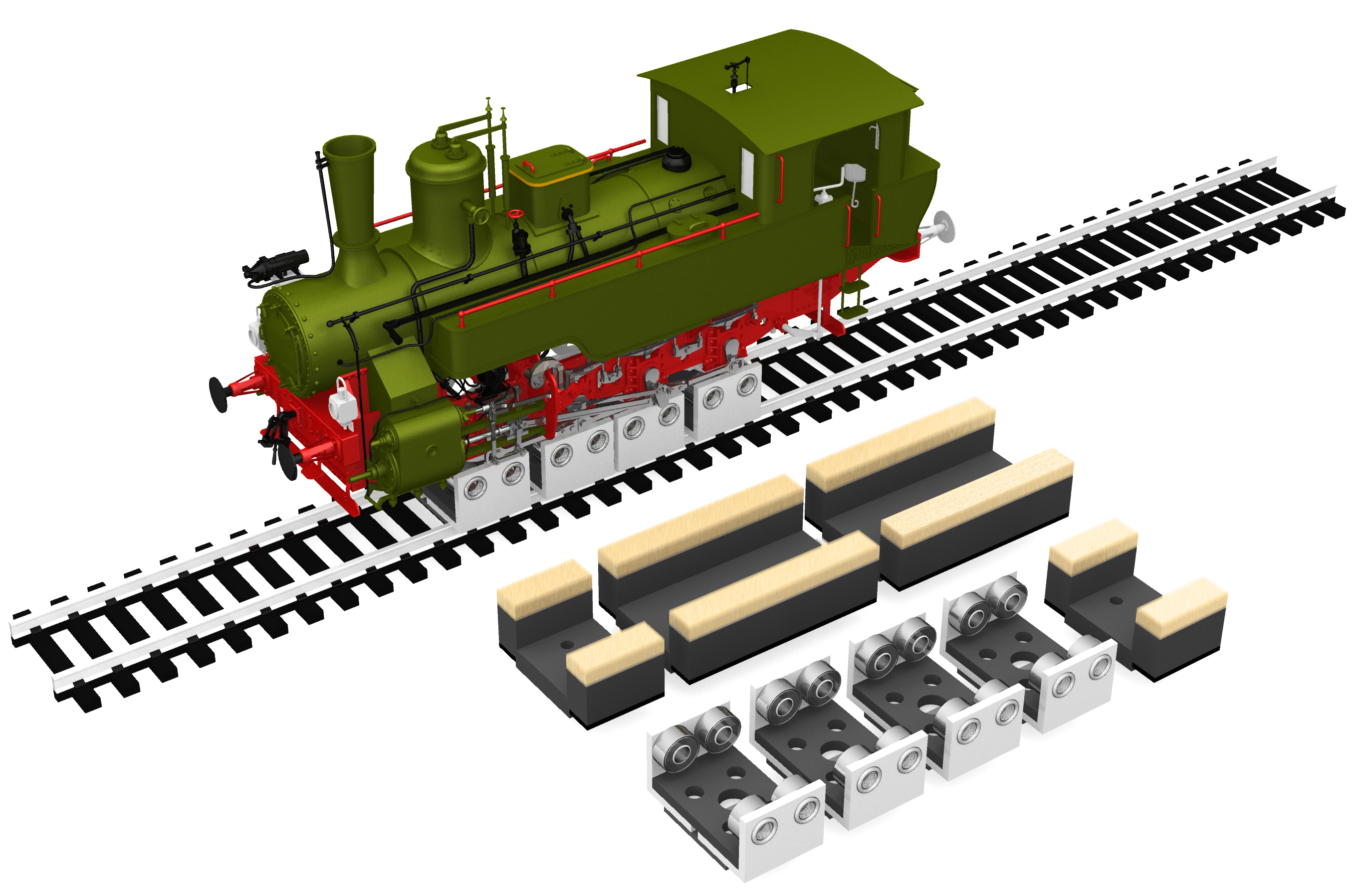 Rollers and Drive Wheel Cleaners (HO Scale)