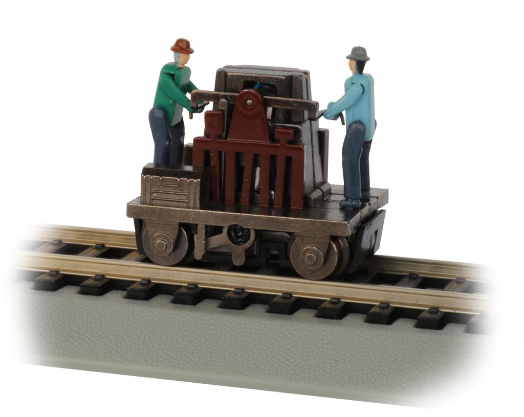 Gandy Dancer Operating Hand Car - Brown (HO Scale)