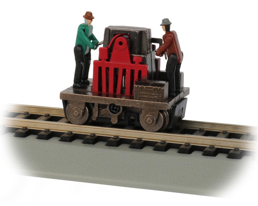 Gandy Dancer Operating Hand Car - Red (HO Scale)