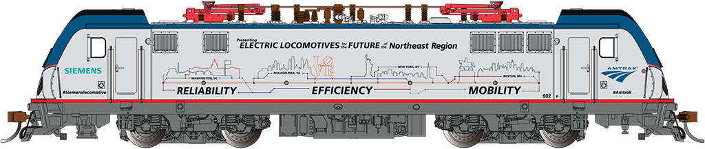 AMTRAK #602 MOBILITY SCHEME - SIEMENS ACS-64 - DCC SOUND (HO) - Click Image to Close