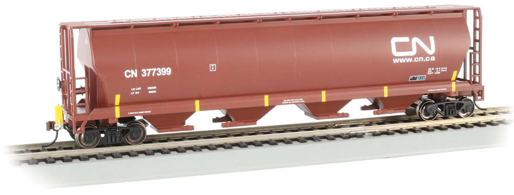 Cylindrical Grain Hopper with Fred - Canadian National (HO)