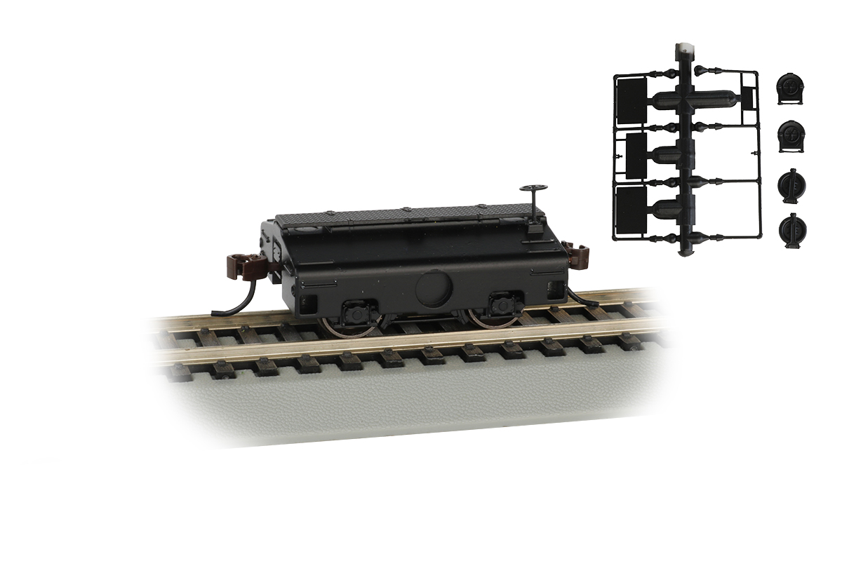 Painted, Unlettered (Black) - Test Weight Car (HO Scale)