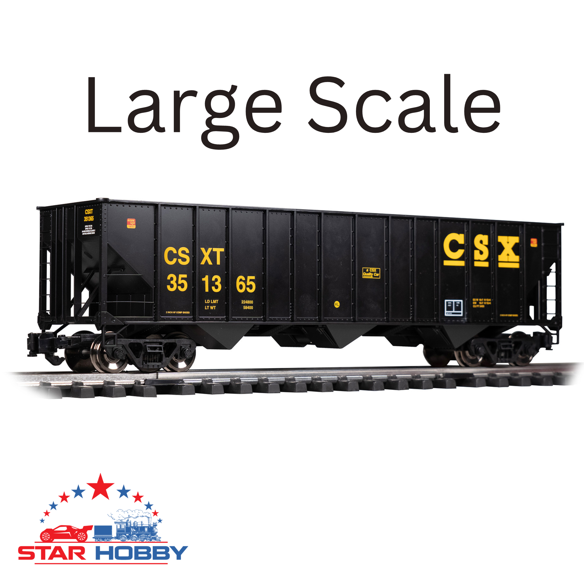 CSX 100-Ton 3-Bay Hopper #351365