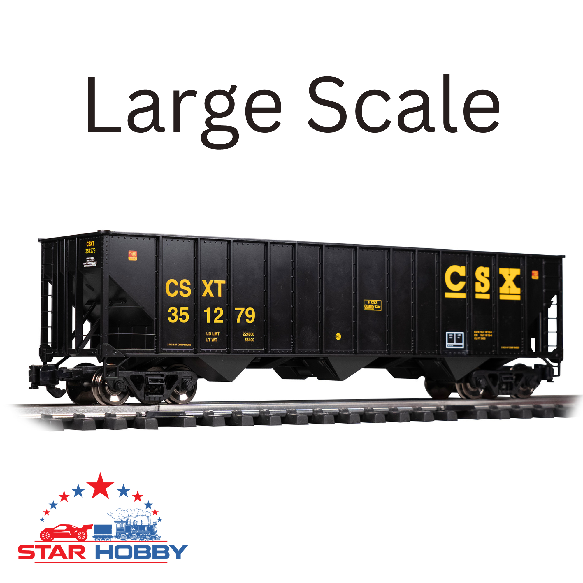 CSX 100-Ton 3-Bay Hopper #351279