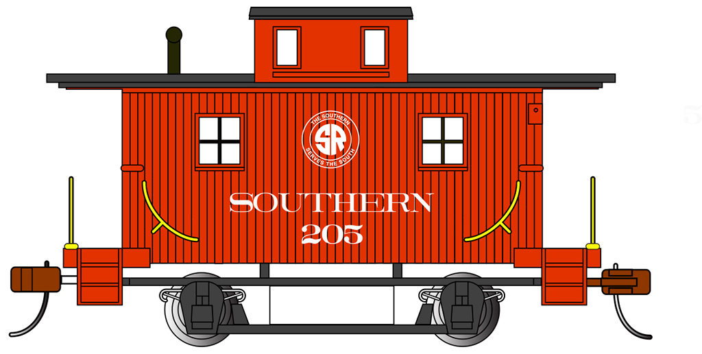 Southern - Bobber Caboose (HO Scale) - Click Image to Close