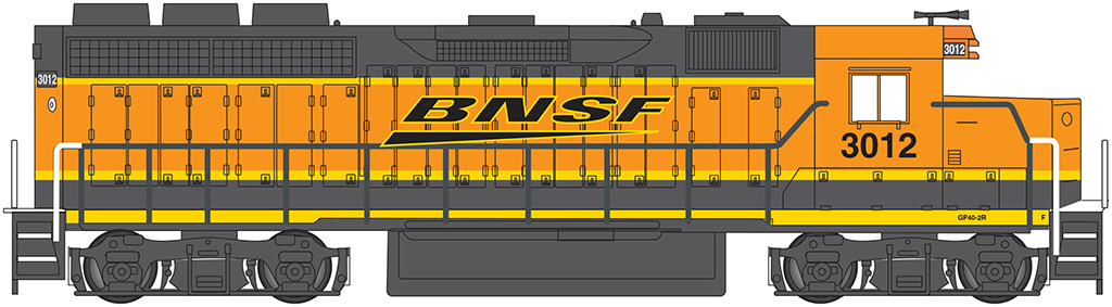 BNSF #3012 - GP40 (HO Scale) - Click Image to Close