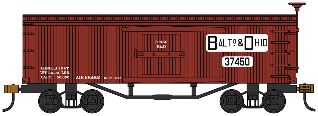 Baltimore & Ohio® - Old-time Box Car (HO Scale)