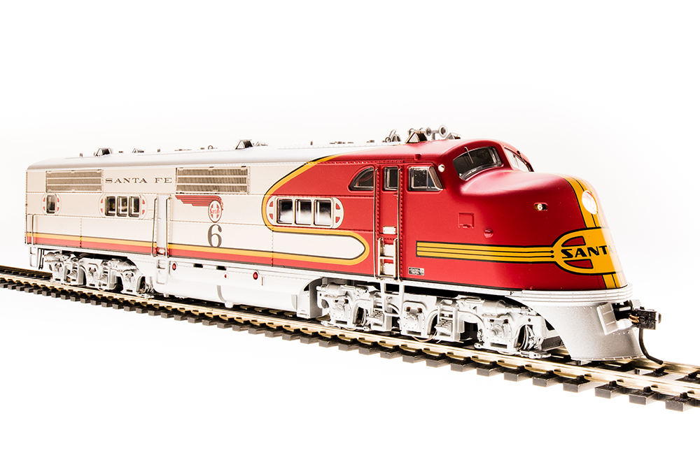 5496 ATSF E1 A-unit, #5L, Pre-1946, Signal Red Warbonnet, HO - Click Image to Close