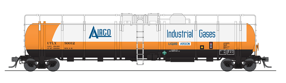 6150 Cryogenic Tank Car, AirCo, 2-pack HO