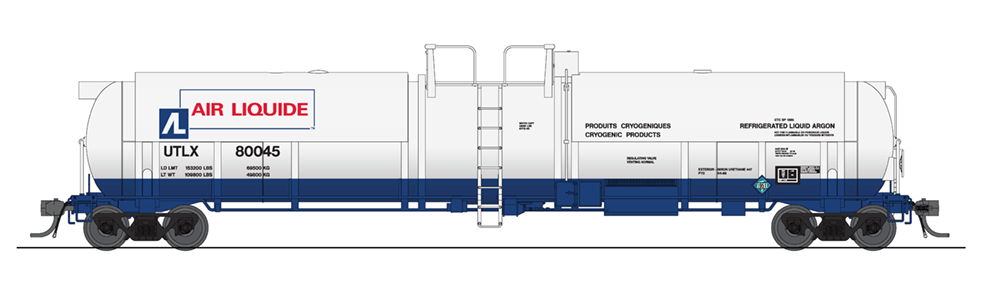 6151 Cryogenic Tank Car, Air Liquide, 2-pack HO