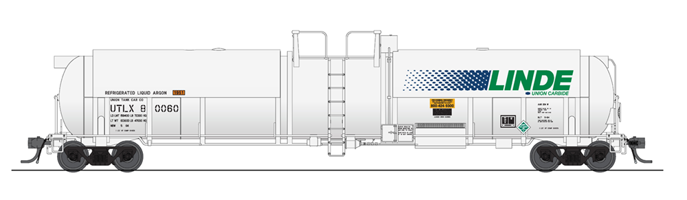 6155 Cryogenic Tank Car, Linde, 2-pack HO