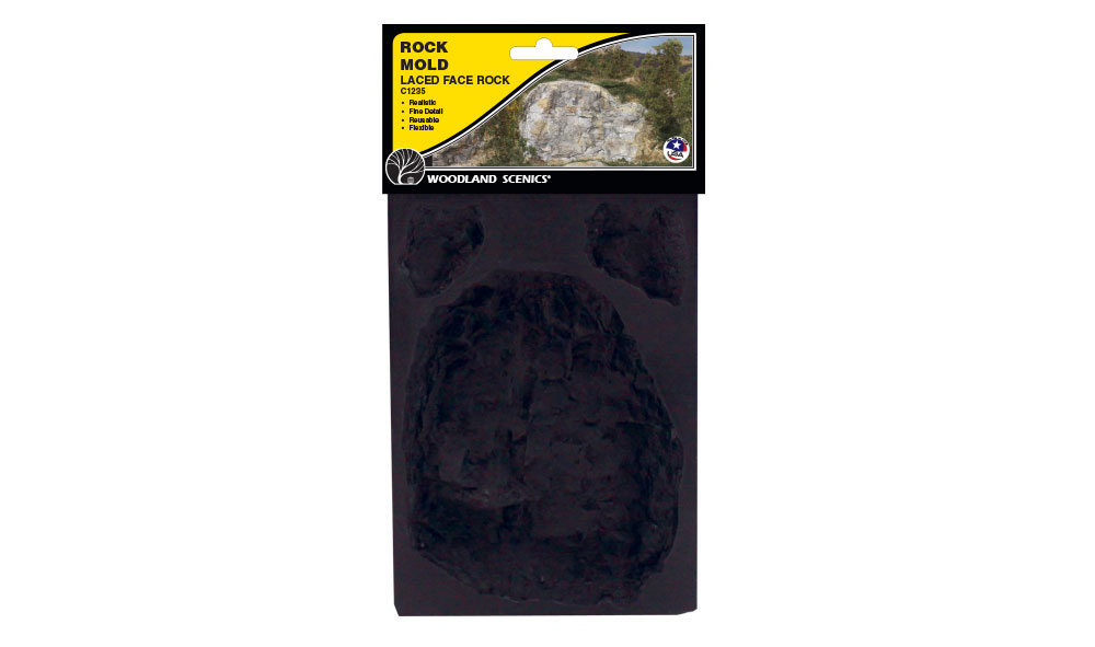 Laced Face Rock Mold - Click Image to Close