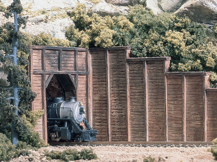 Timber Retaining Wall - HO Scale - Click Image to Close