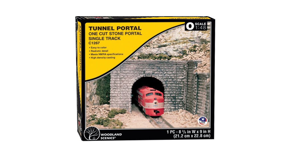 Cut Stone Single Portal - O Scale - Click Image to Close