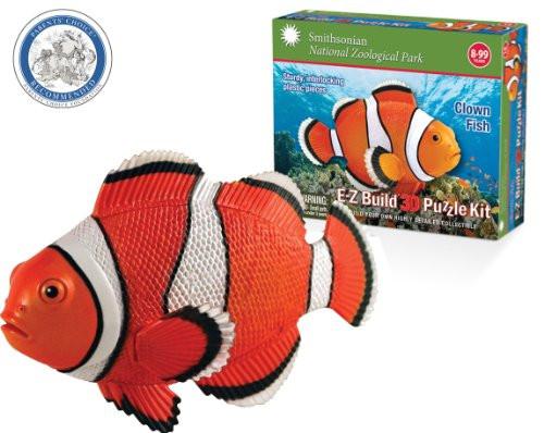 Smithsonian E-Z Build Puzzle - Clown Fish - Click Image to Close