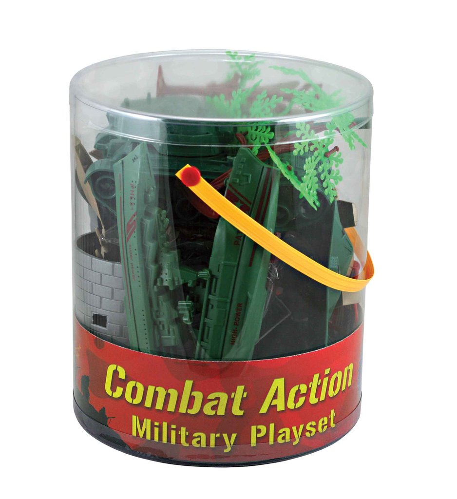 Deluxe Military Playset in Carry Bucket