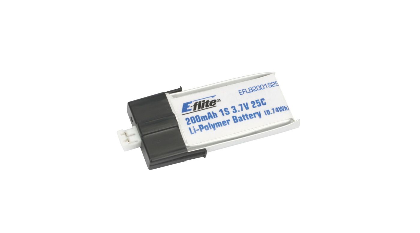 200mAh 1S 3.7V 25C Li-Po Battery