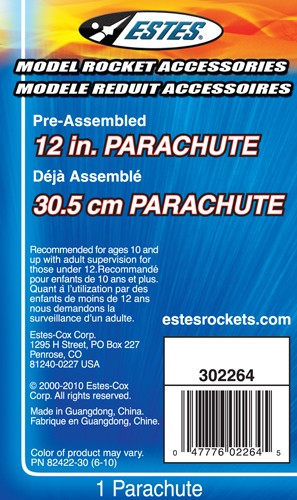 No.2264 12in. Printed Parachute