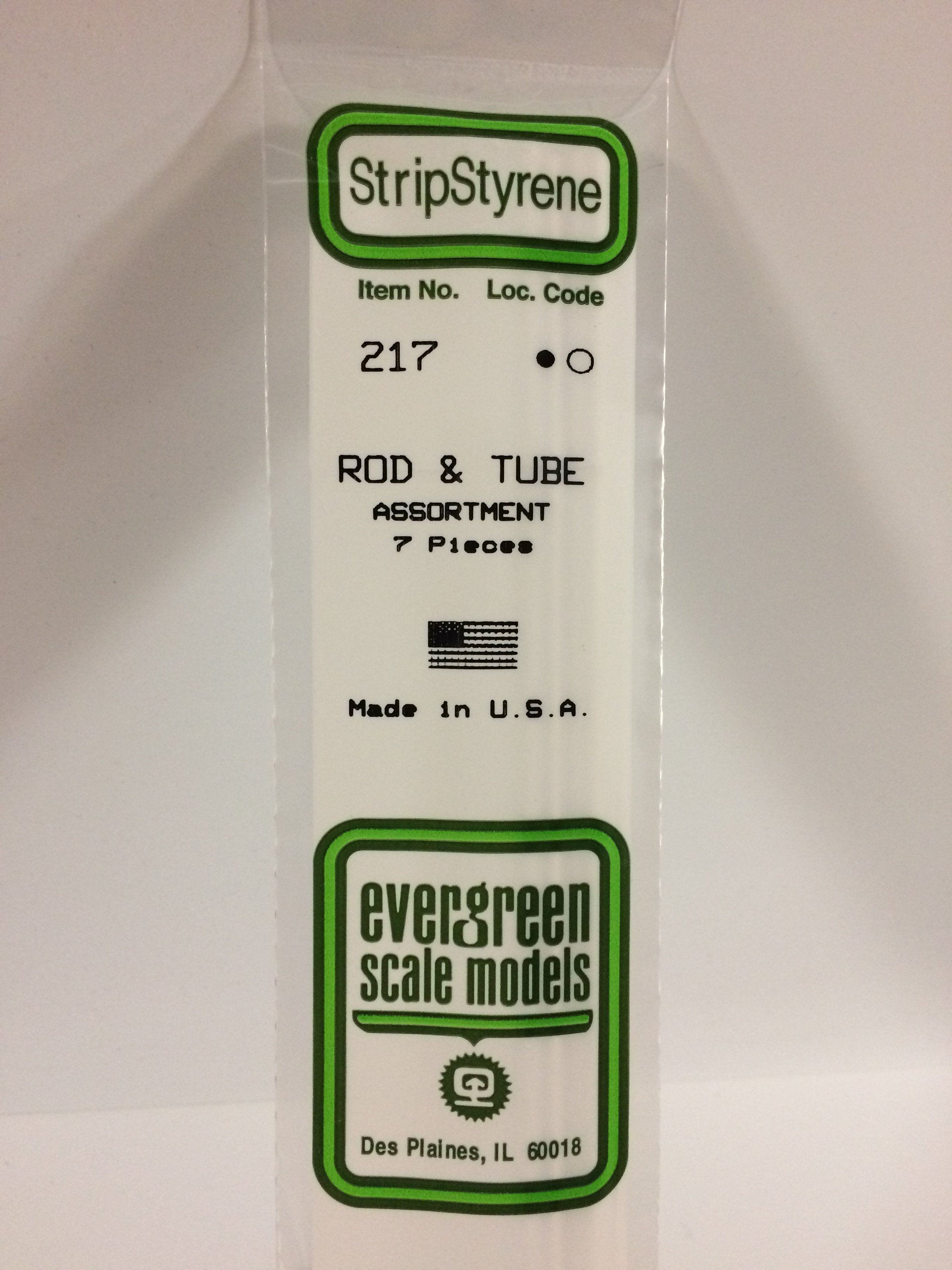 217 - OPAQUE WHITE POLYSTRYENE ROD AND TUBE ASSORTMENT - Click Image to Close