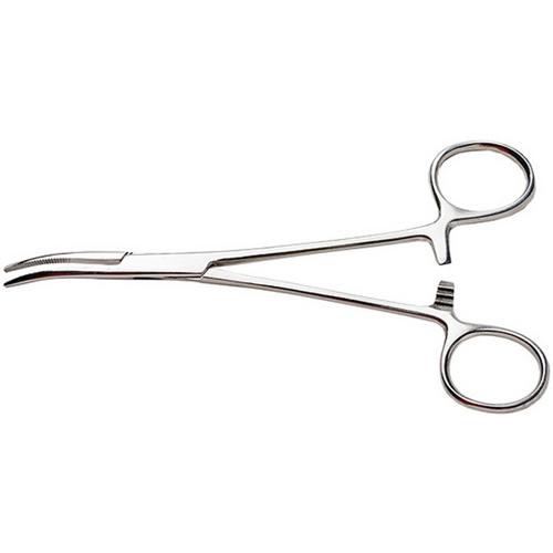 7-1/2" Curved-Nose Stainless Steel Hemostat - Click Image to Close