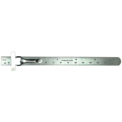 6" Stainless Steel Ruler