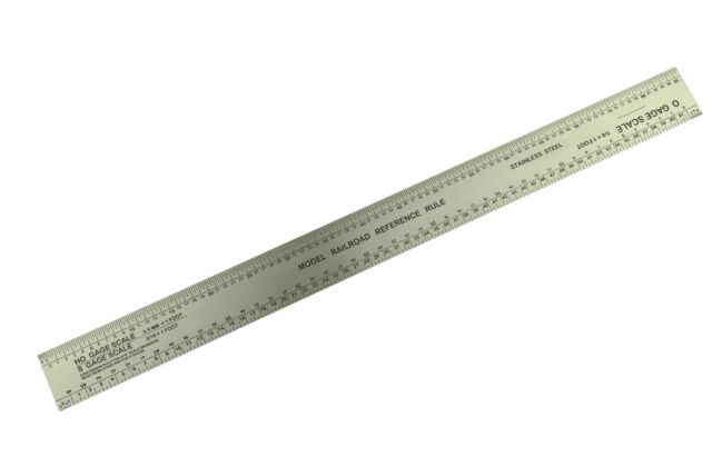 Scale Model Railroad Ruler (O, HO, N, mm, and 1/64)