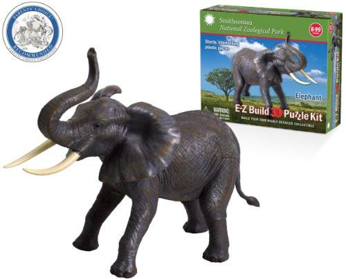 Smithsonian E-Z Build Puzzle - Elephant - Click Image to Close