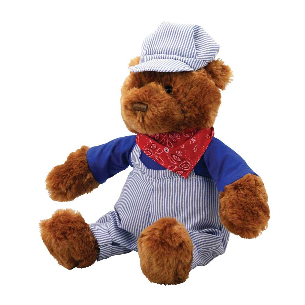 Cuddle Zoo Classics - Casey the Train Engineer Bear - Click Image to Close