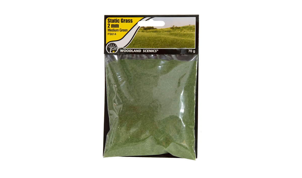 Static Grass Medium Green 2mm (FS614)