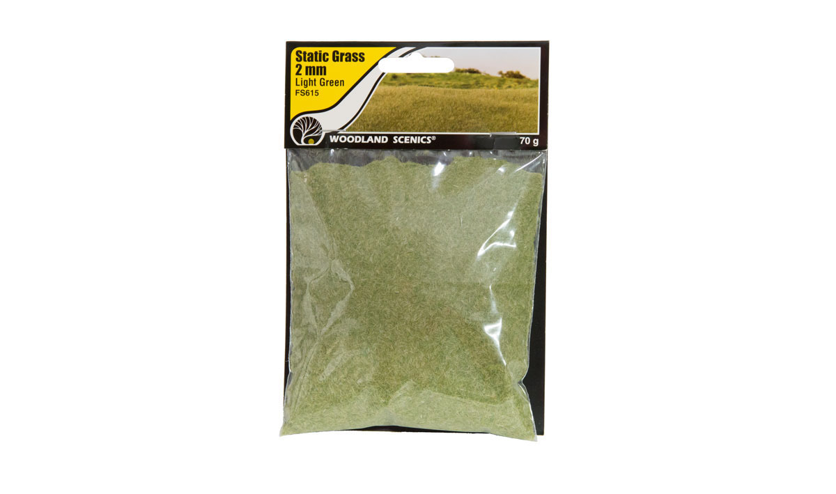 Static Grass Light Green 2mm (FS615) - Click Image to Close