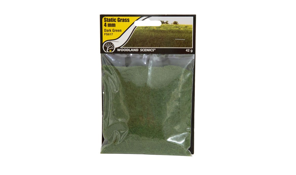 Static Grass Dark Green 4mm (FS617) - Click Image to Close