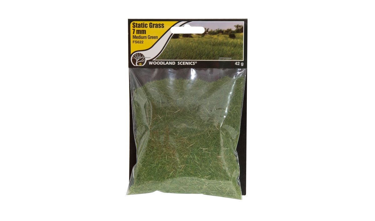 Static Grass Medium Green 7mm (FS622)