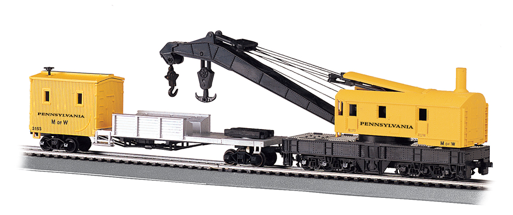 Pennsylvania - 250-Ton Steam Crane & Boom Tender (HO Scale)