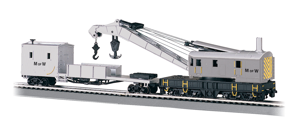 Maintenance of Way - 250-Ton Steam Crane & Boom Tender(HO Scale)