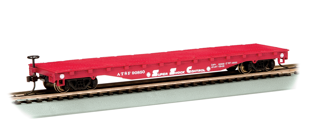 santa fe 52 flat car ho scale bac17302 15 00 star hobby
