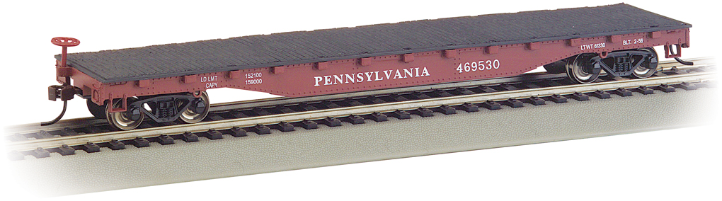 Pennsylvania - 52' Flat Car (HO Scale) - Click Image to Close