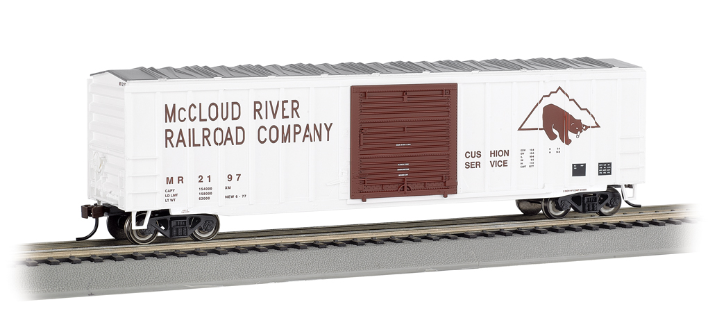 Mccloud River - ACF 50.5' Outside Braced Box Car (HO Scale) - Click Image to Close