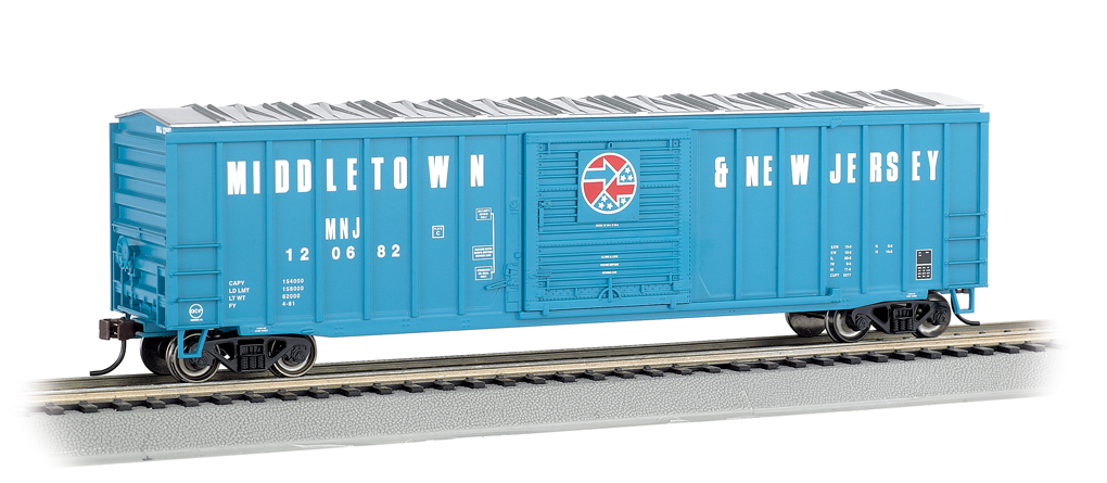 Middletown & New Jersey - ACF 50.5' Outside Braced Box Car (HO) - Click Image to Close