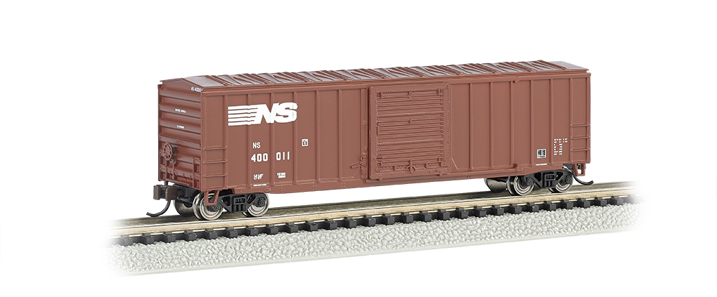 Norfolk Southern - ACF 50.5' Outside Braced Box Car (N Scale) - Click Image to Close