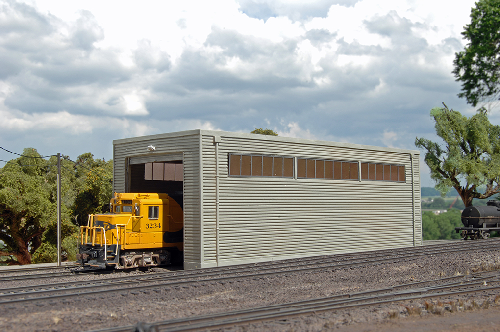 Single Stall Shed (HO Scale)