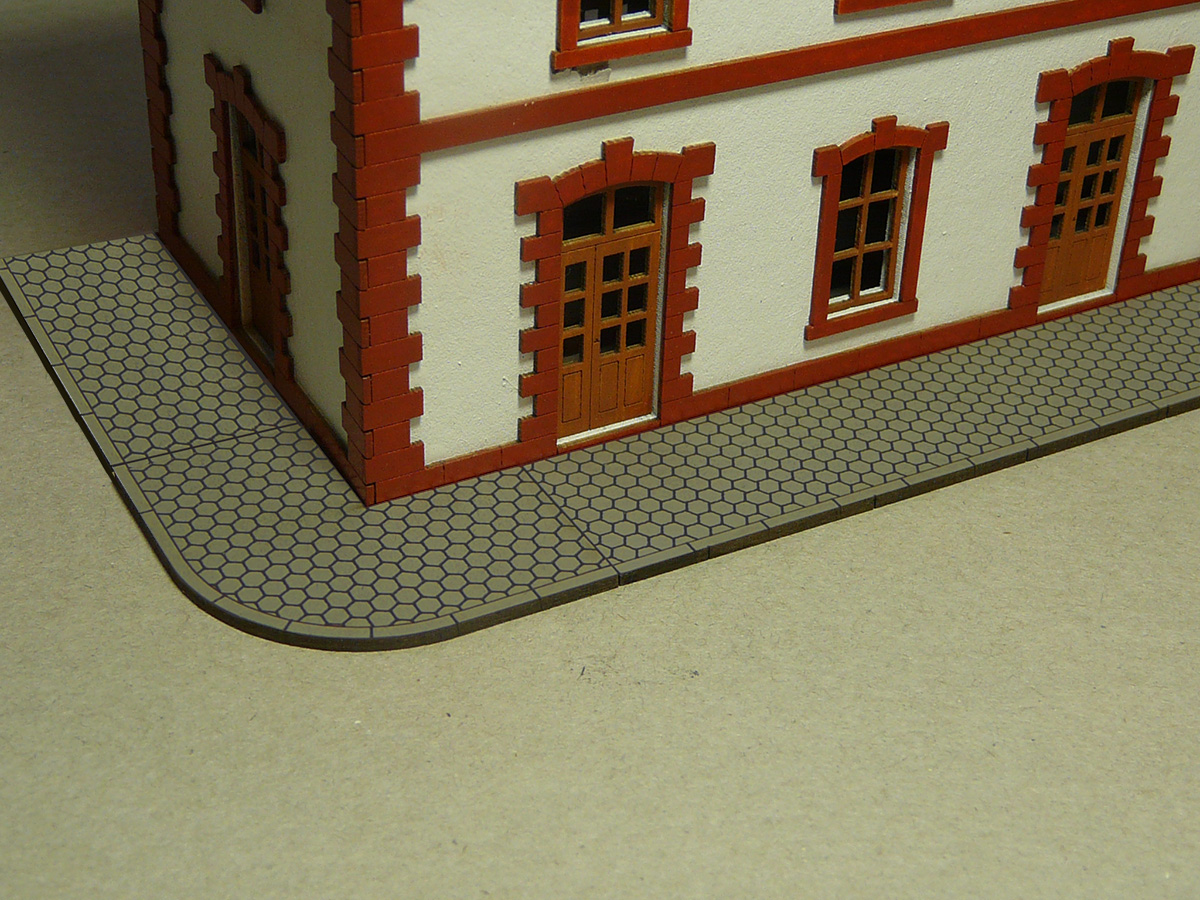 Hexagon Sidewalk (HO Scale) - Click Image to Close