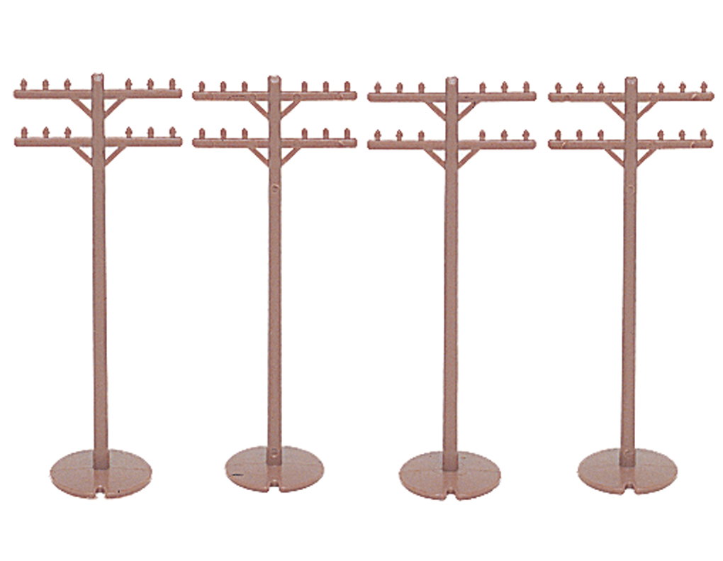 Telephone Poles (12 pieces) - Click Image to Close