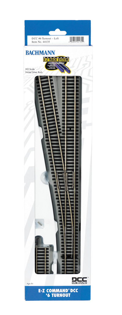 E-Z Command® DCC #6 Turnout - Left (HO Scale)