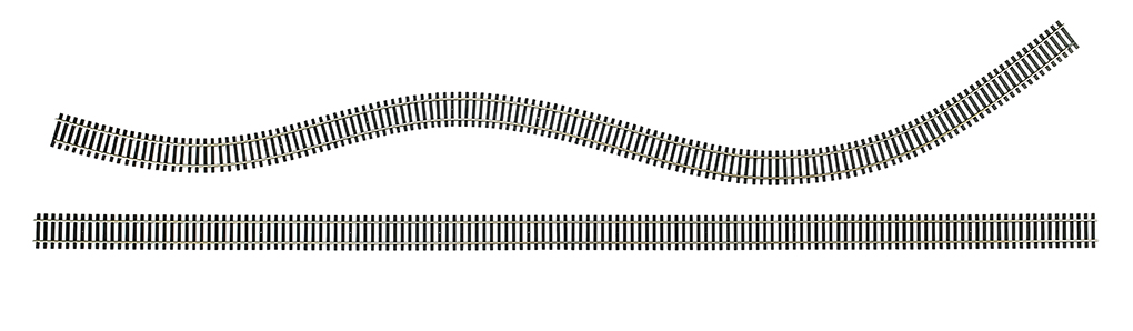 36" Nickel Silver Flex Track (25 pieces/box) (HO Scale)