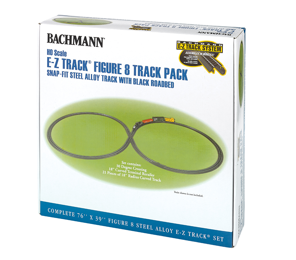 Steel Alloy E-Z TRACK® Figure 8 Track Pack (HO Scale) - Click Image to Close